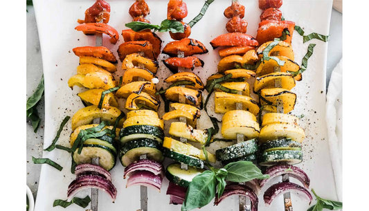 Grilled Rainbow Veggie Skewers