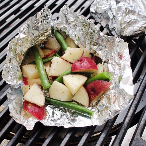 Vegetables in foil Packets