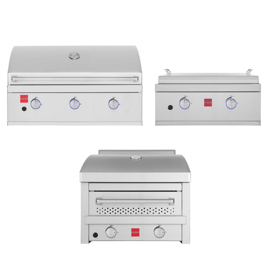 Fuego 304SS Built-In F36S-B  | F27S-Griddle-B | F27S-Pizza