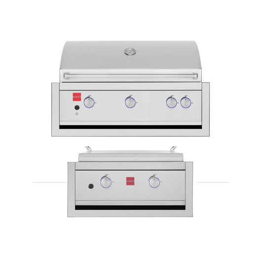 Fuego 304SS F36S-Pro-B & F27S-Griddle-B Built-In w/ Jackets