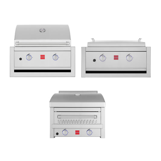 Fuego 304SS Built-In F27S-B  | F27S-Griddle-B | F27S-Pizza Built-In w/ Jackets