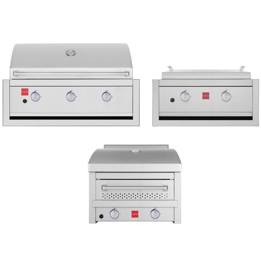 Fuego 304SS Built-In F36S-B  | F27S-Griddle-B | F27S-Pizza Built-In w/ Jackets