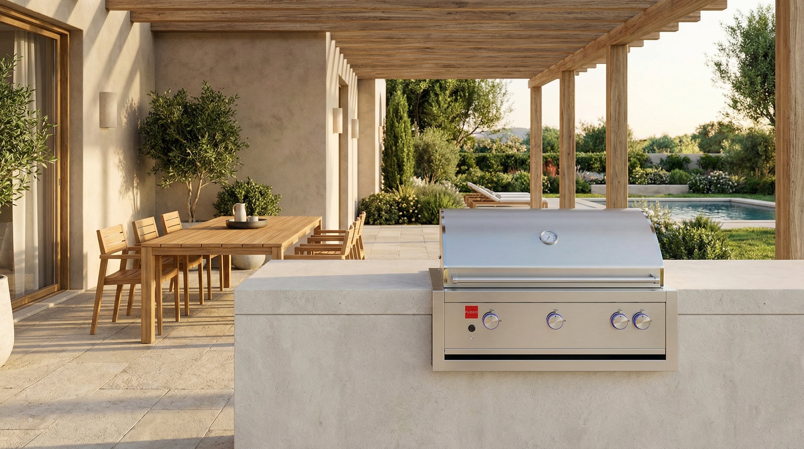 バーベキュー・調理用品 INOUT GAS Jacket (500) Fuego Gas Grill Outdoor Built-In 304SS Grill | Griddle | Pizza